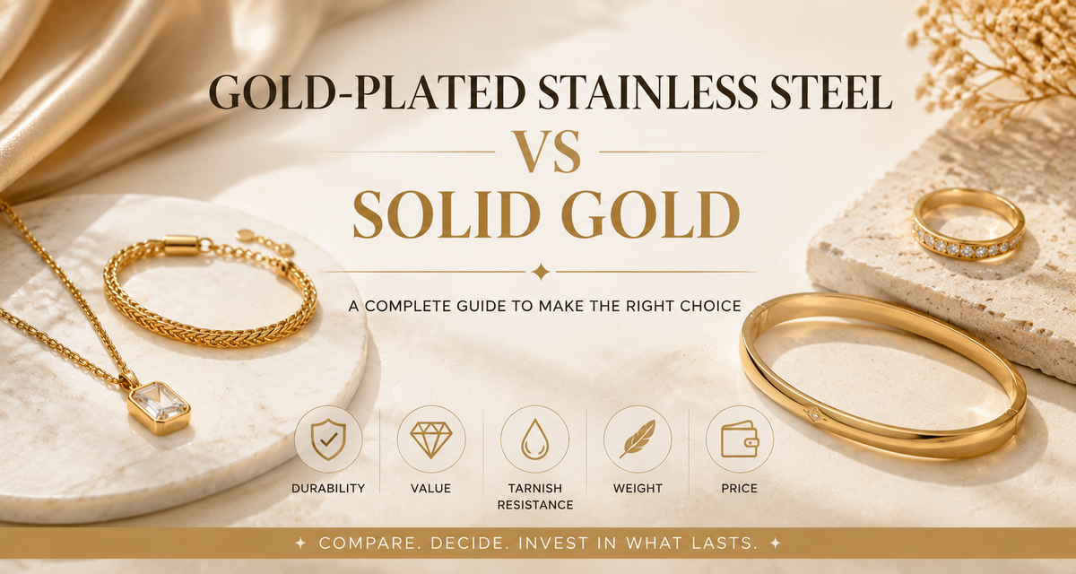 Gold-Plated Stainless Steel vs Solid Gold: Key Differences