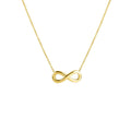 Stainless Steel Infinite Letter Necklace Gold 18K PVD Plated Pendant