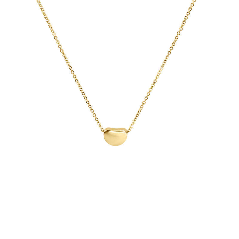 Stainless Steel Fashion Pendant Necklace Gold PVD Plated Minimalist