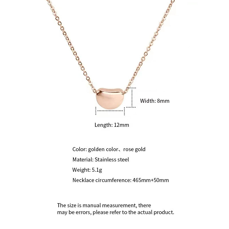 Stainless Steel Fashion Pendant Necklace 46.5cm Length Gift