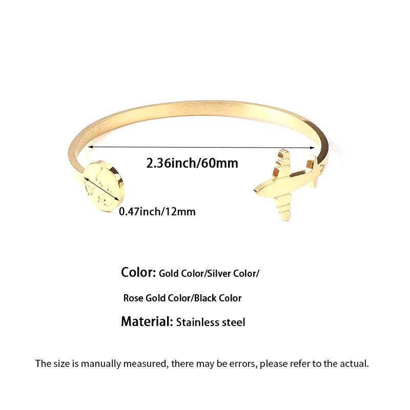 Travel the World Open Cuff Bangle Inner Diameter 60mm Detail