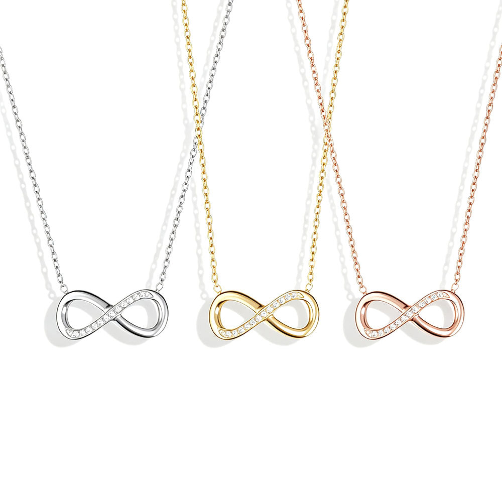 Waterproof Gold PVD Plated Stainless Steel Infinite Necklace